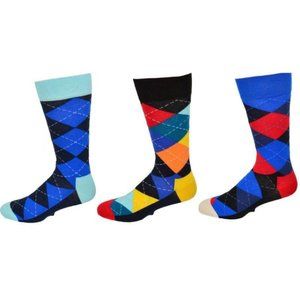 Men's Dress Casual 3 Pair Combed Cotton Crew Socks